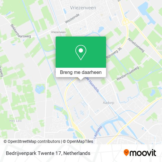 Bedrijvenpark Twente 17 kaart