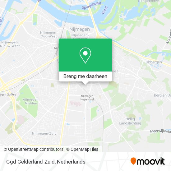 Ggd Gelderland-Zuid kaart