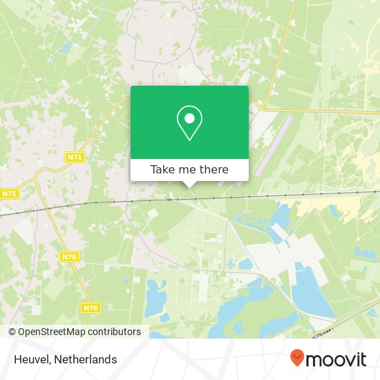 Heuvel, 6023 RD Budel-Schoot kaart