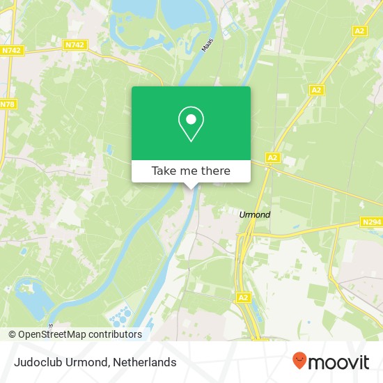 Judoclub Urmond, Raadhuisstraat 64 kaart
