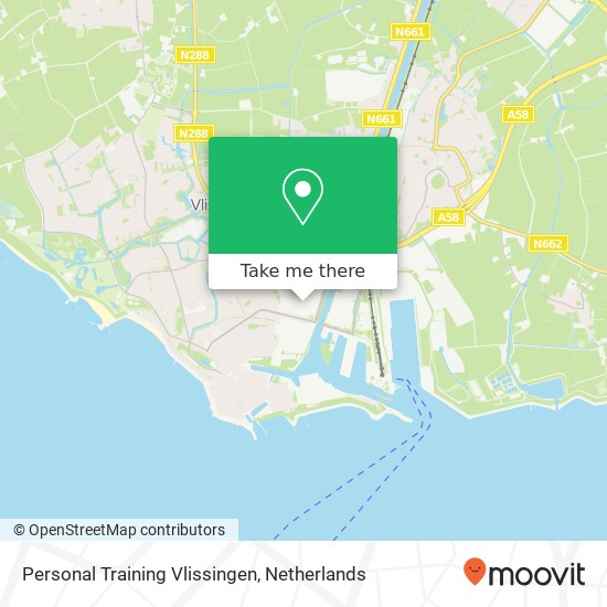 Personal Training Vlissingen, Mercuriusweg 13 kaart