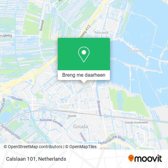 Calslaan 101 kaart