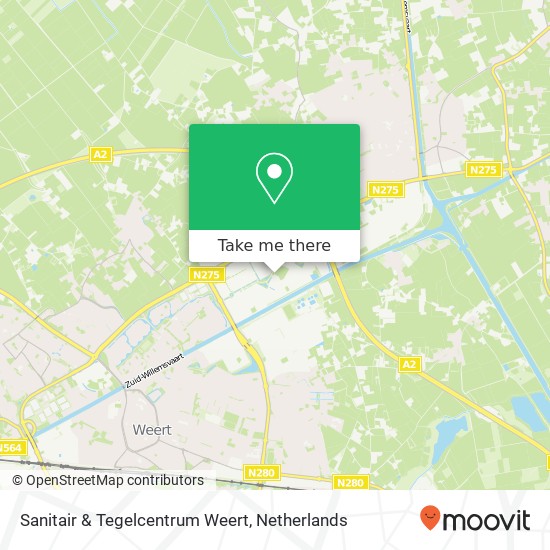 Sanitair & Tegelcentrum Weert, Edisonlaan 24 kaart