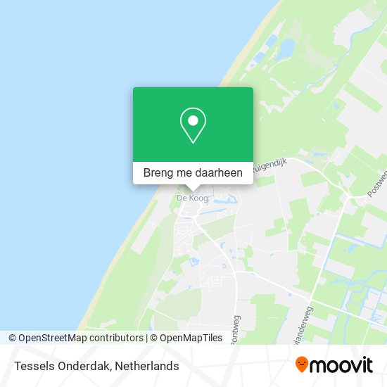 Tessels Onderdak kaart