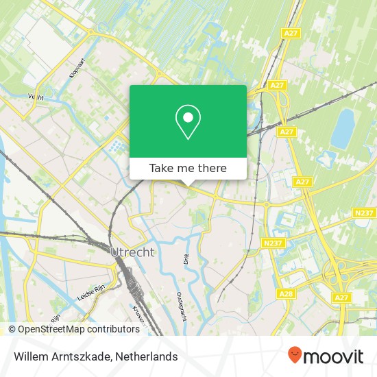 Willem Arntszkade, 3515 XT Utrecht kaart