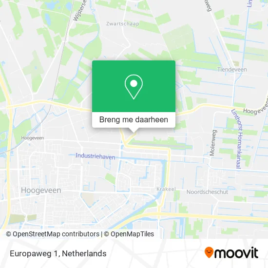 Europaweg 1 kaart