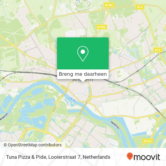 Tuna Pizza & Pide, Looierstraat 7 kaart