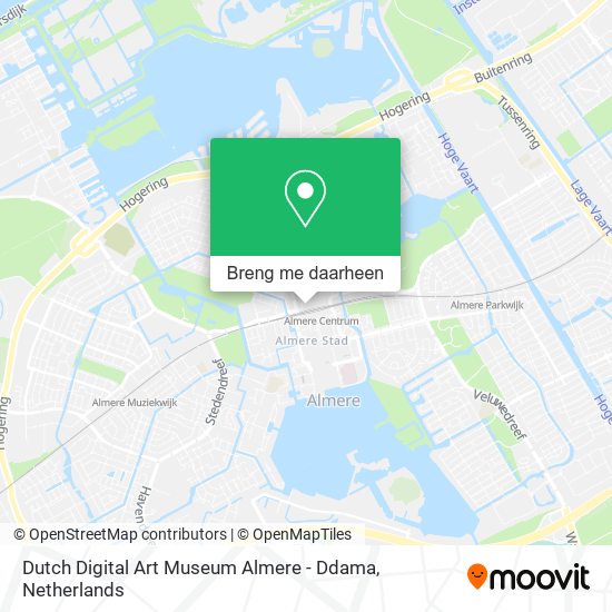 Dutch Digital Art Museum Almere - Ddama kaart