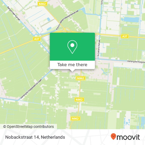 Nobackstraat 14, 7891 SW Klazienaveen kaart