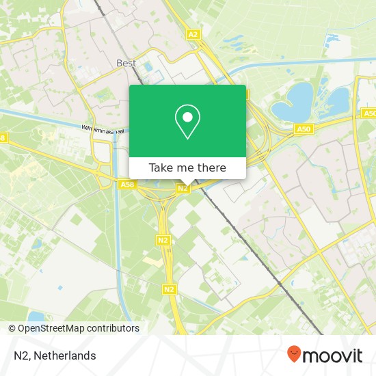 N2, 5651 Eindhoven kaart