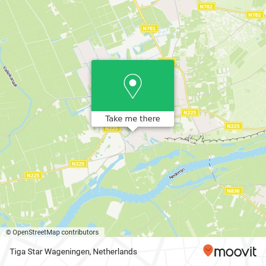 Tiga Star Wageningen, Plantsoen kaart