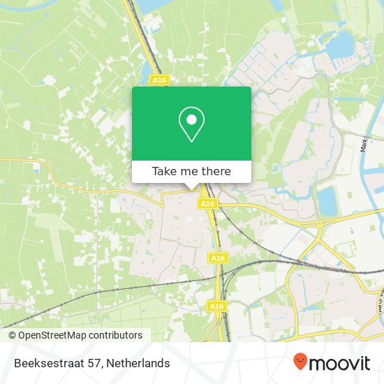 Beeksestraat 57, 4841 GB Prinsenbeek kaart