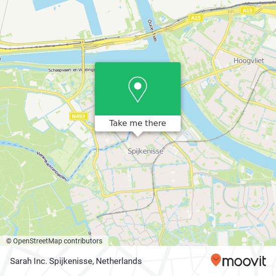 Sarah Inc. Spijkenisse, Nieuwstraat 10 kaart