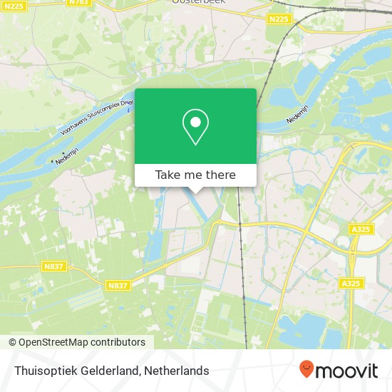 Thuisoptiek Gelderland, Lokaalspoor 24 kaart
