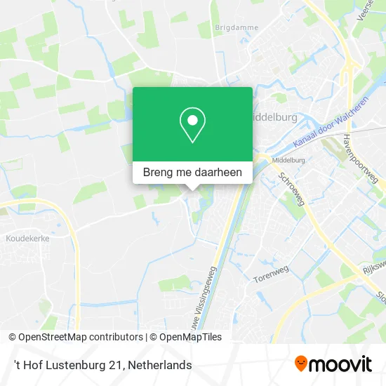 't Hof Lustenburg 21 kaart