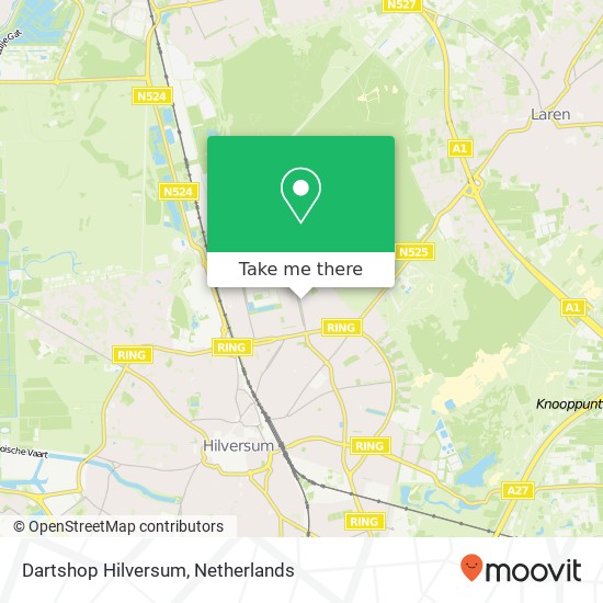 Dartshop Hilversum, Berlagelaan 66 kaart