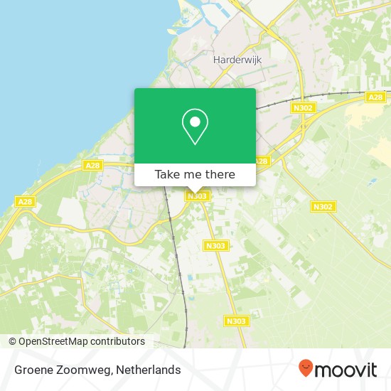 Groene Zoomweg, 3845 Harderwijk kaart