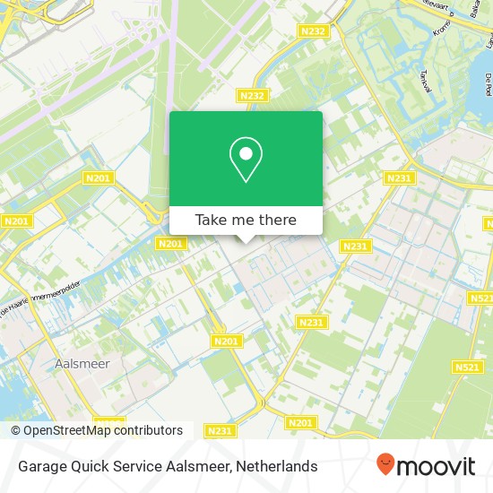 Garage Quick Service Aalsmeer kaart