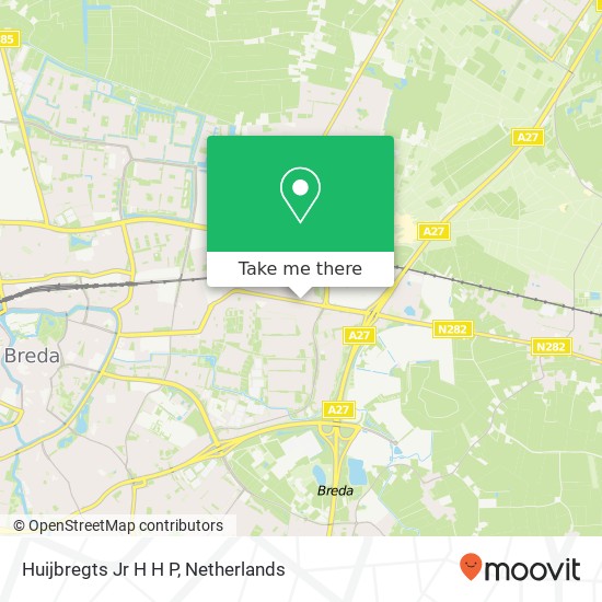 Huijbregts Jr H H P, Tilburgseweg 207 kaart