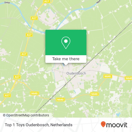 Top 1 Toys Oudenbosch, Rooseveltstraat 37 kaart