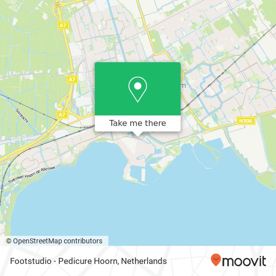 Footstudio - Pedicure Hoorn kaart