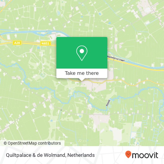 Quiltpalace & de Wolmand, Burgemeester Veenhovenplein kaart