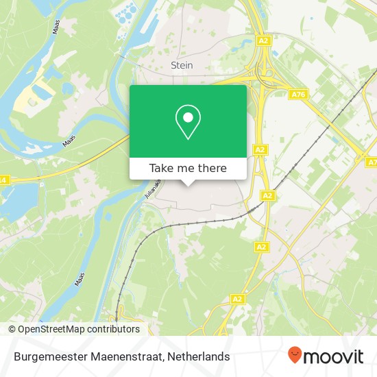 Burgemeester Maenenstraat, 6181 Elsloo kaart