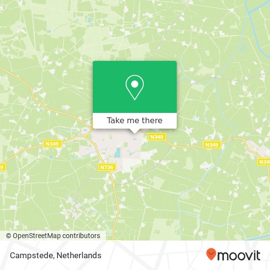 Campstede, 7631 HV Ootmarsum kaart