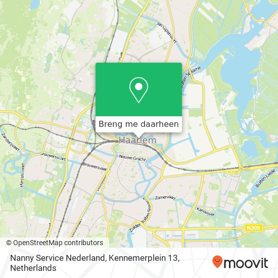 Nanny Service Nederland, Kennemerplein 13 kaart