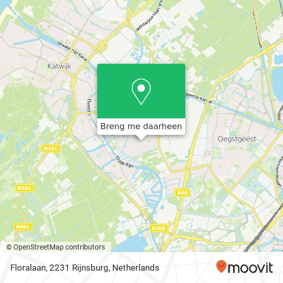 Floralaan, 2231 Rijnsburg kaart