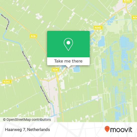 Haarweg 7, 7676 PC Westerhaar-Vriezenveensewijk kaart