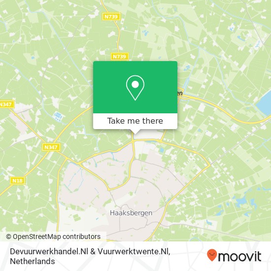 Devuurwerkhandel.Nl & Vuurwerktwente.Nl, Textielstraat 4 kaart