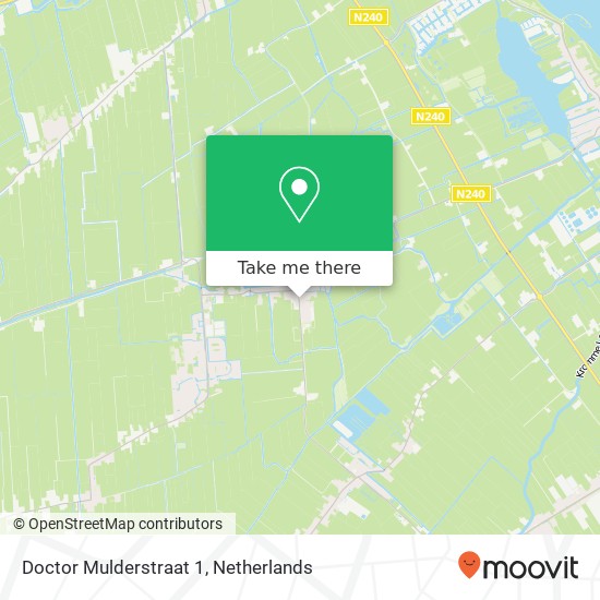 Doctor Mulderstraat 1, 1678 HK Oostwoud kaart