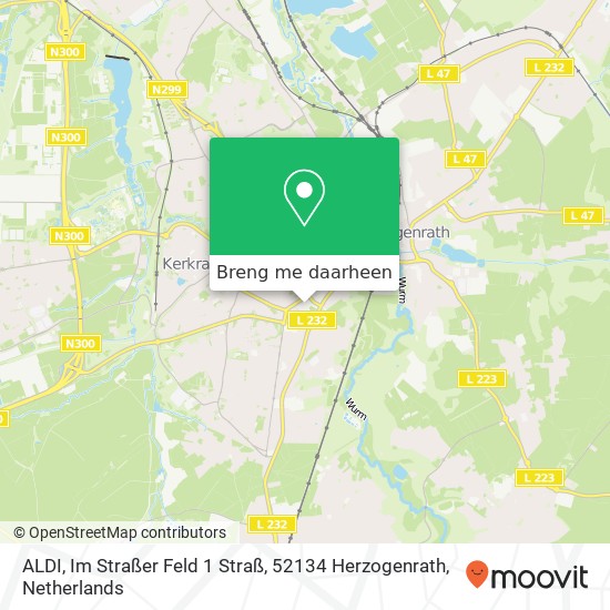 ALDI, Im Straßer Feld 1 Straß, 52134 Herzogenrath kaart