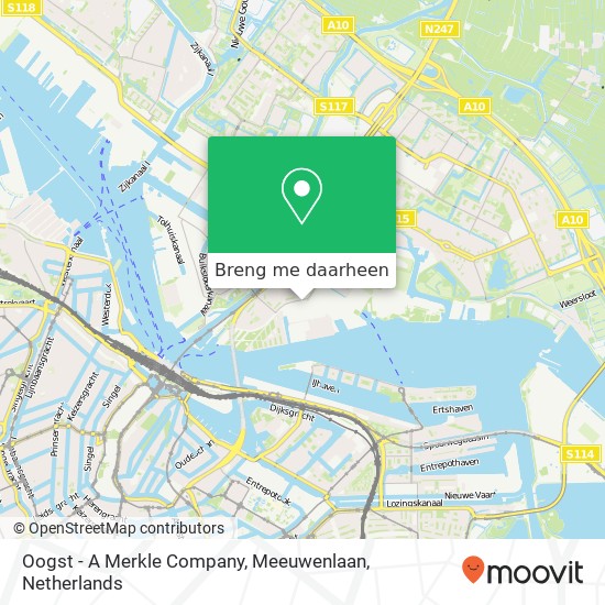 Oogst - A Merkle Company, Meeuwenlaan kaart