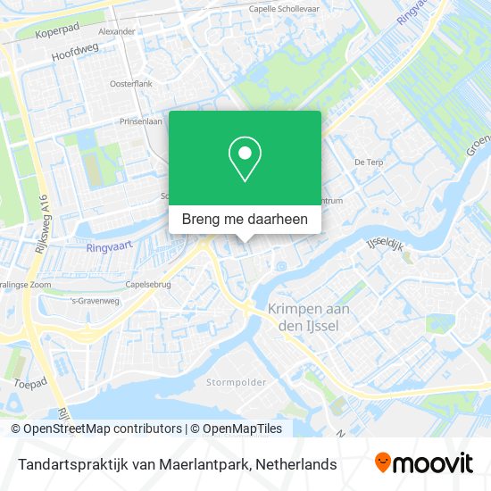 Tandartspraktijk van Maerlantpark kaart