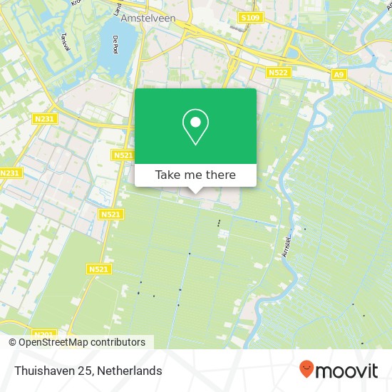 Thuishaven 25, 1186 MD Amstelveen kaart