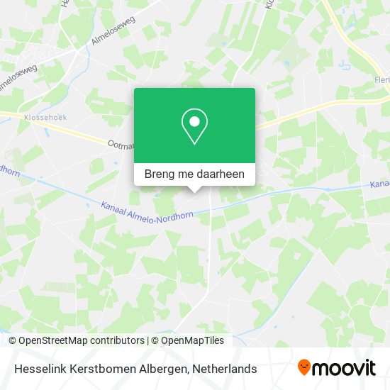 Hesselink Kerstbomen Albergen kaart