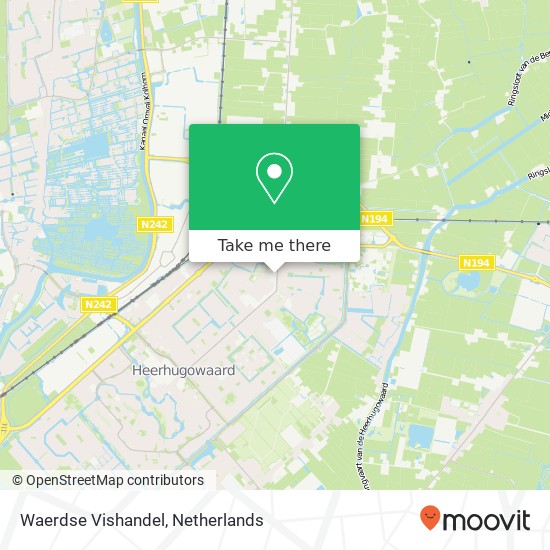 Waerdse Vishandel, Middenweg 273 kaart