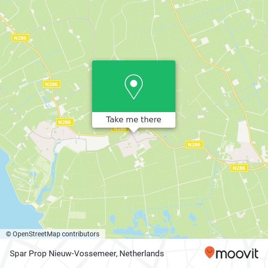 Spar Prop Nieuw-Vossemeer, Schoolstraat 2 kaart