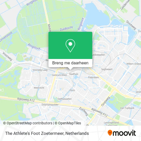 The Athlete's Foot Zoetermeer kaart