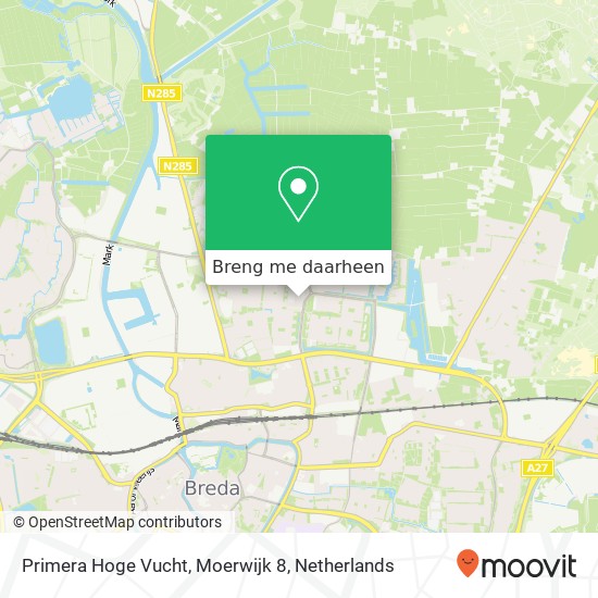 Primera Hoge Vucht, Moerwijk 8 kaart