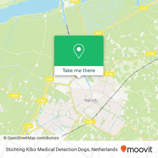 Stichting Kibo Medical Detection Dogs, Ampèrestraat 18L kaart