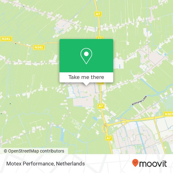 Motex Performance, Kerkstraat 31 kaart