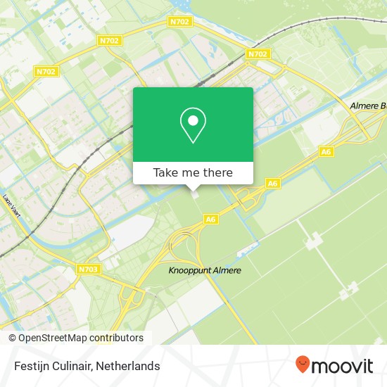 Festijn Culinair, Trekweg kaart