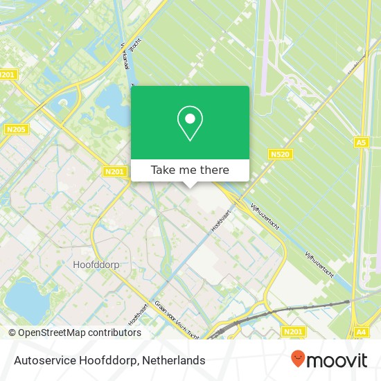 Autoservice Hoofddorp, Broekermeerstraat 123A kaart