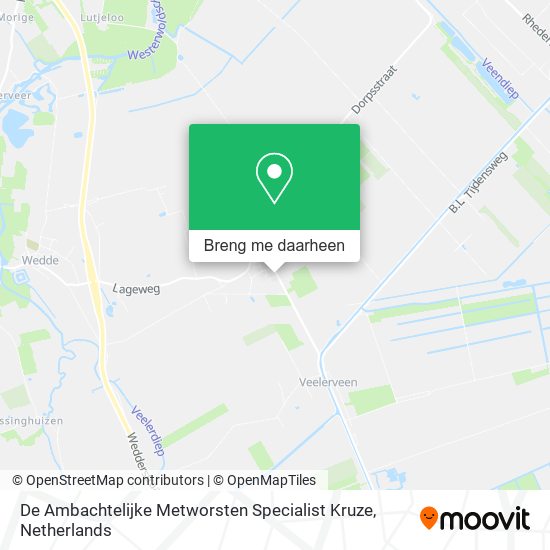 De Ambachtelijke Metworsten Specialist Kruze, Industrieweg 24 kaart