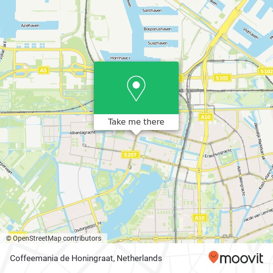 Coffeemania de Honingraat, 1063 Amsterdam kaart