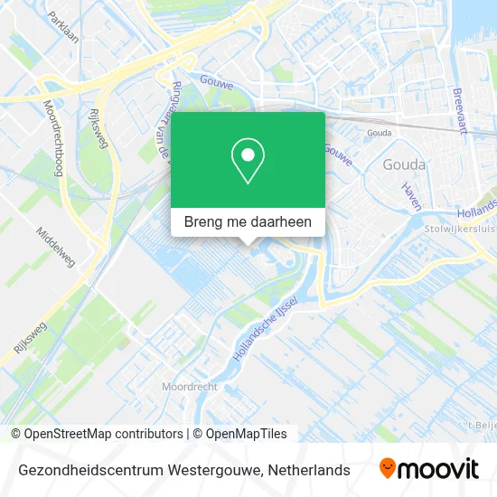 Gezondheidscentrum Westergouwe kaart