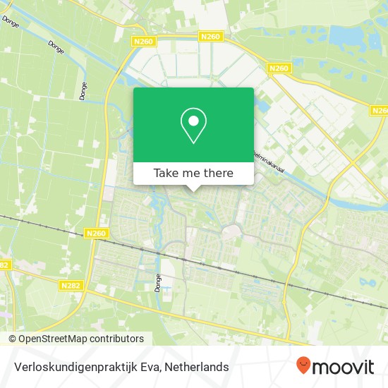Verloskundigenpraktijk Eva, Nistelrodestraat 50 kaart